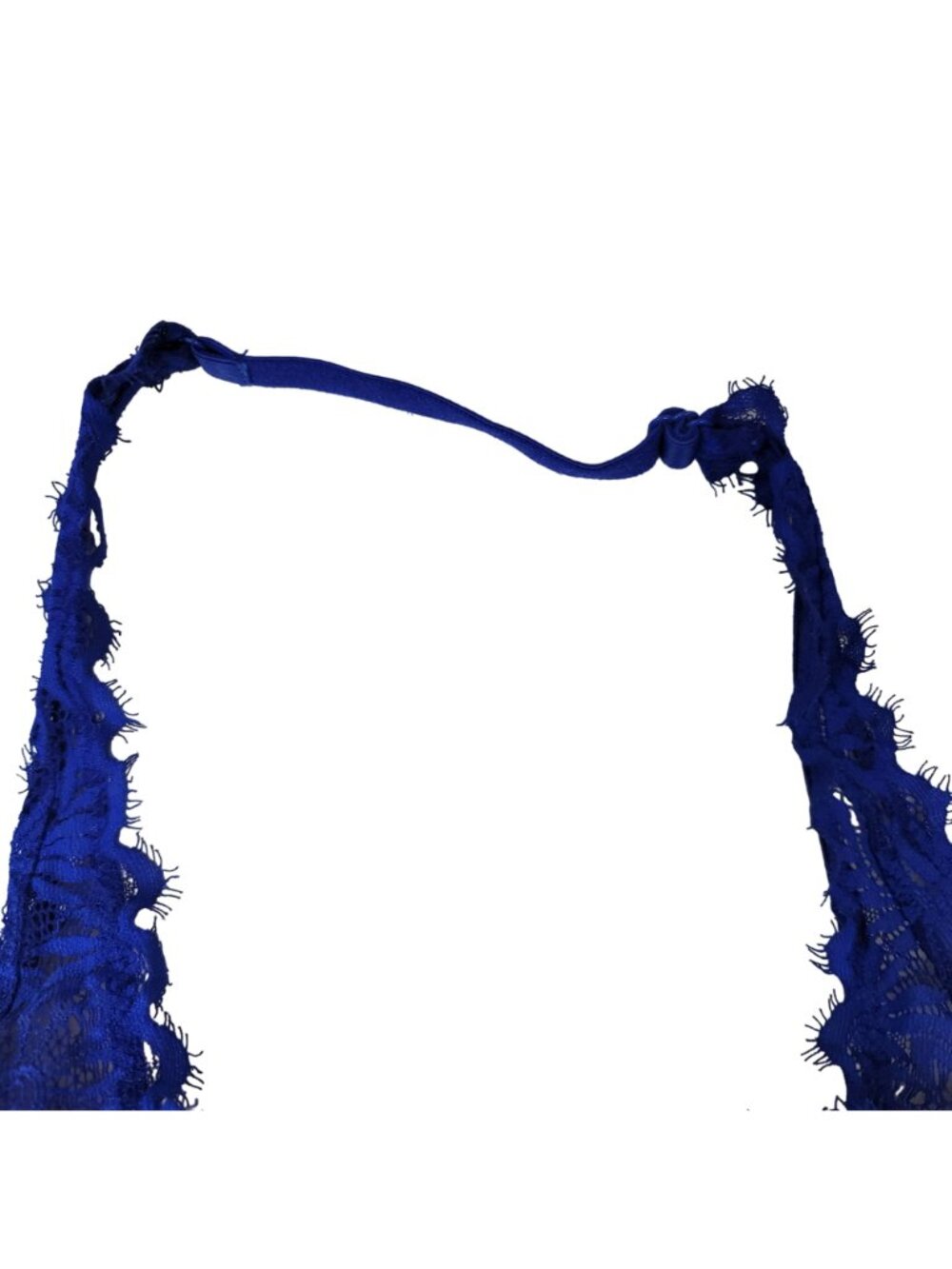 PINK Victoria's Secret Lace Bralette Bra Blue Large C Lightly Lined Underwire - Picture 4 of 12